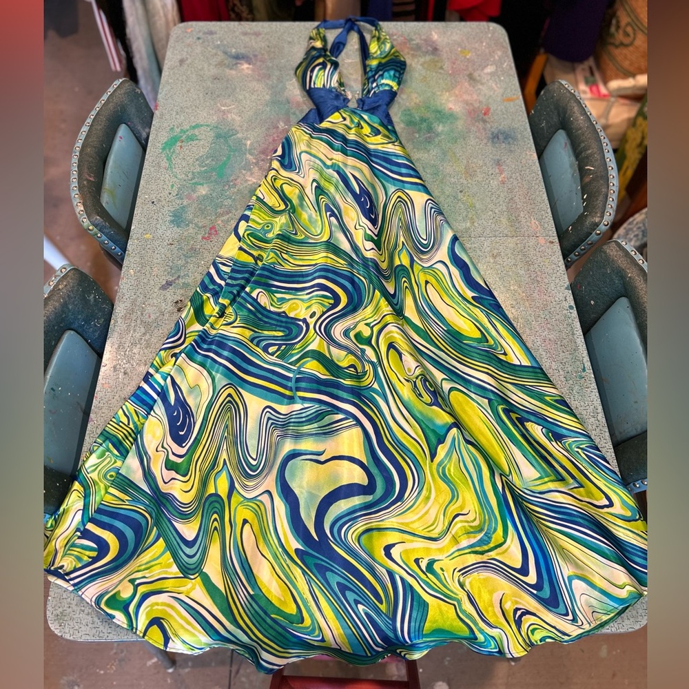 Psychedelic 🐍 Snake Gown